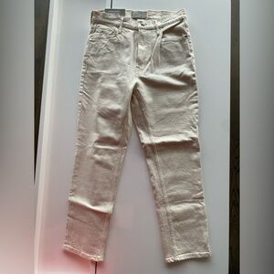 Everlane The Original Cheeky Jean Crop Ecru Size 29 NWT but with flaw